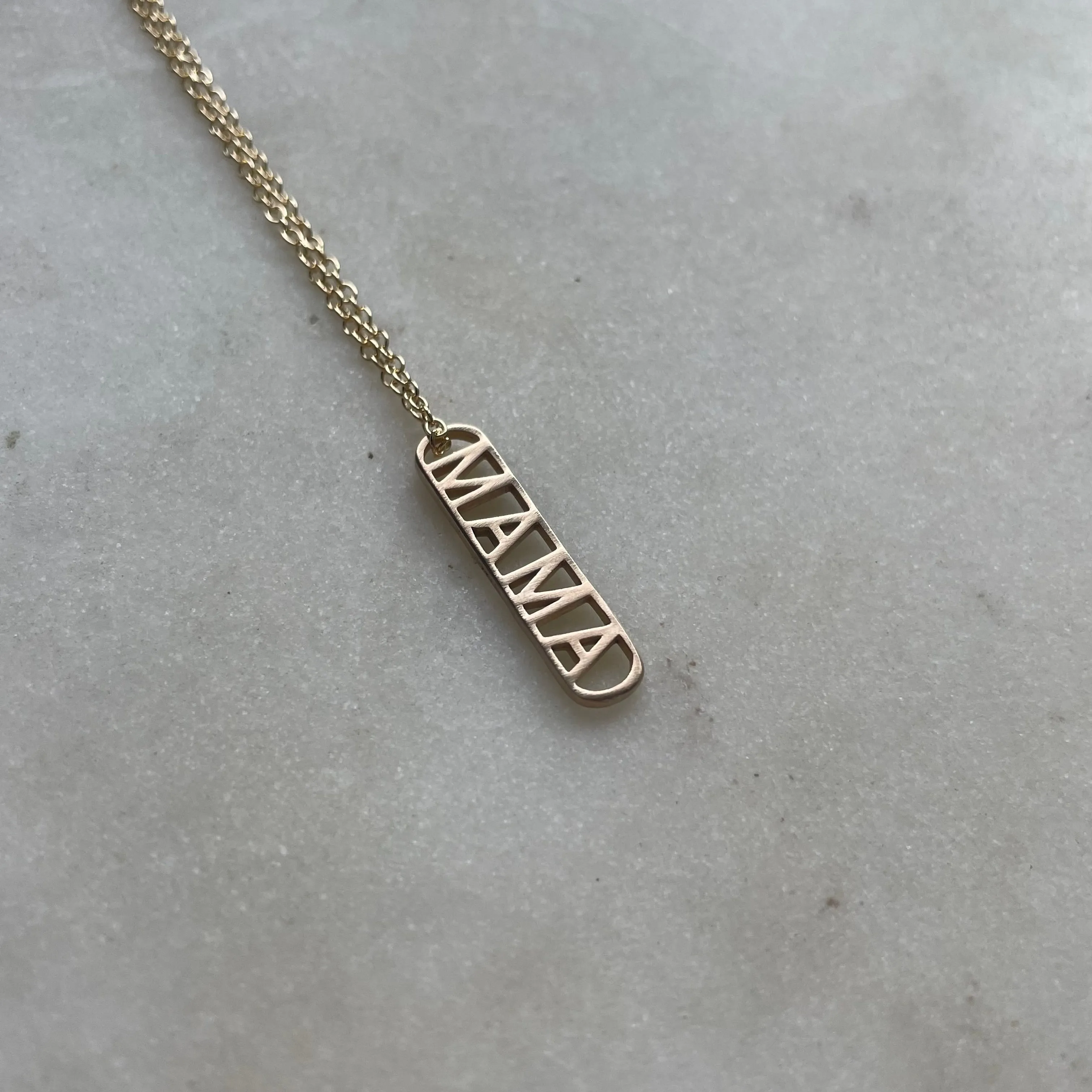 14K GOLD MAMA PENDANT