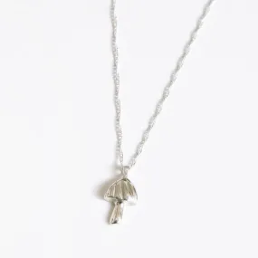 18" Mushroom Pendant (Silver)