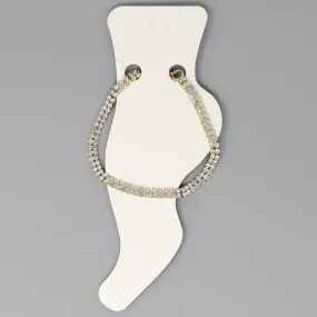 2 Row Rhinestone Tennis Anklet