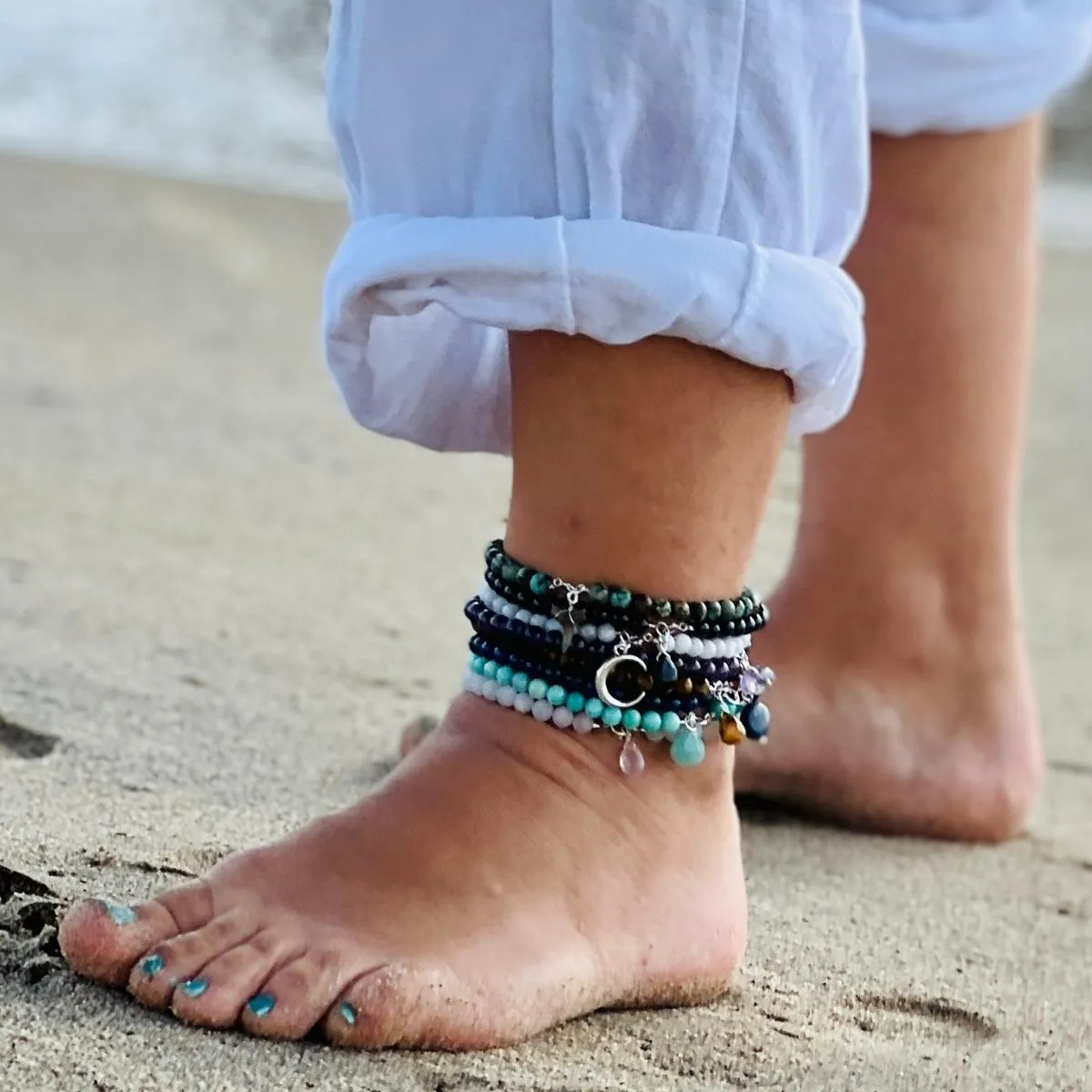 Adventurous Nature - Turquoise Anklet