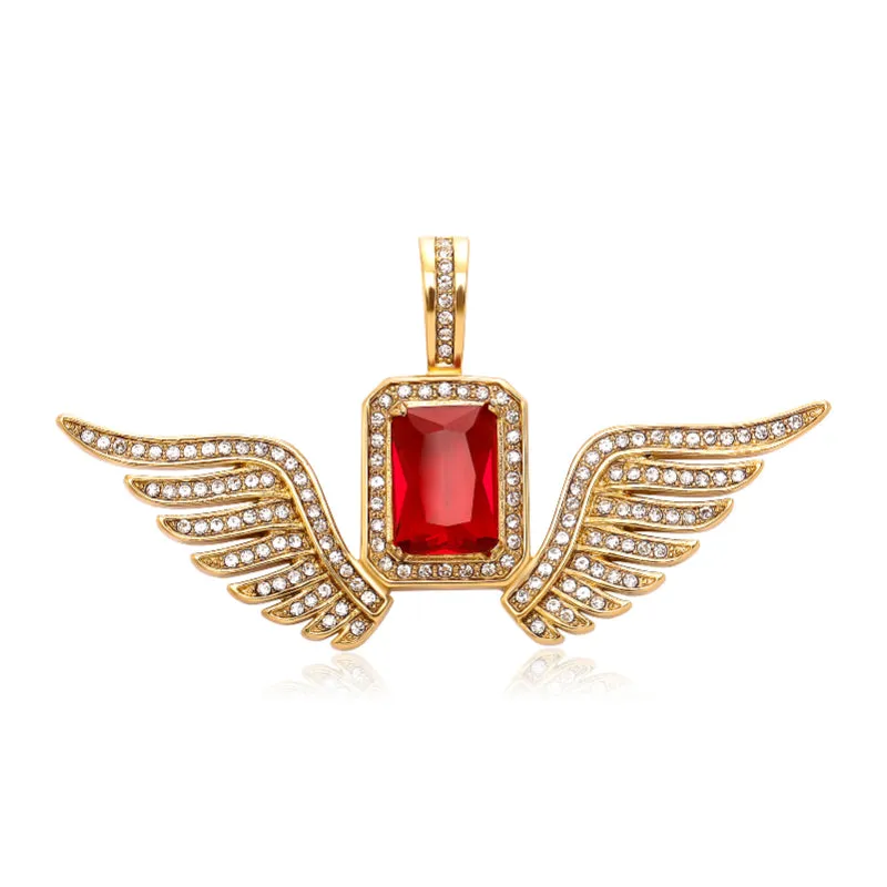 Angel Wings Ruby Pendant