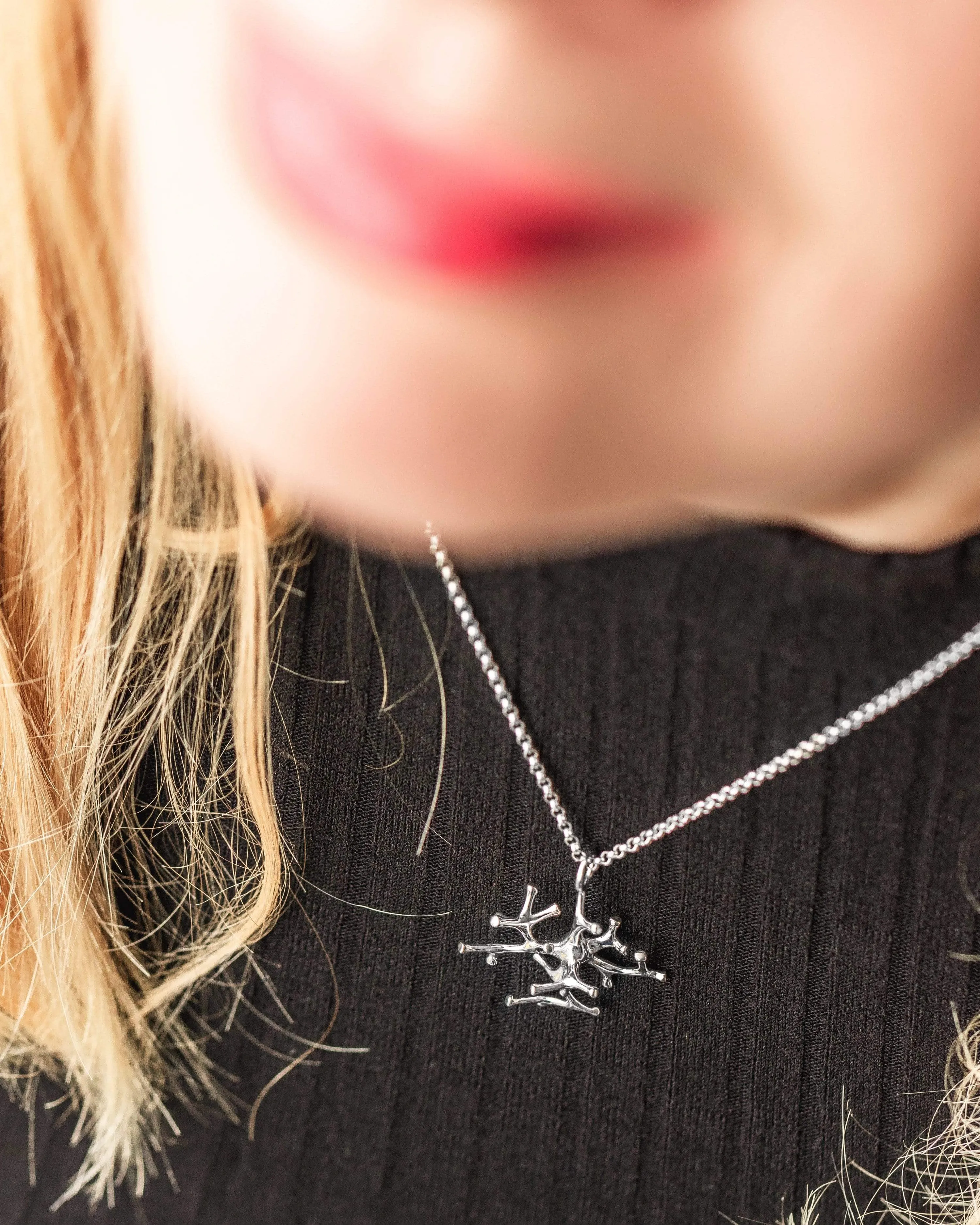 astrocyte necklace | silver