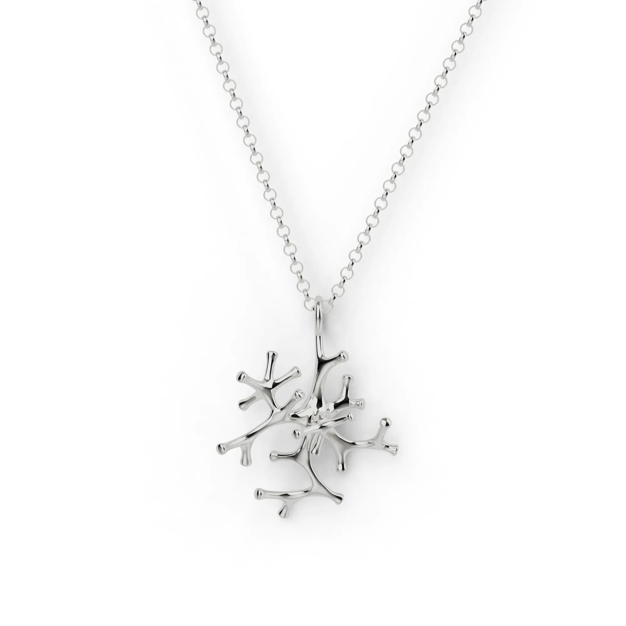 astrocyte necklace | silver