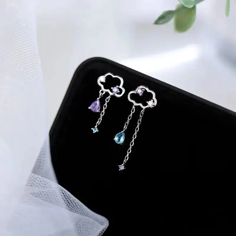 Asymmetric Cloud Earrings