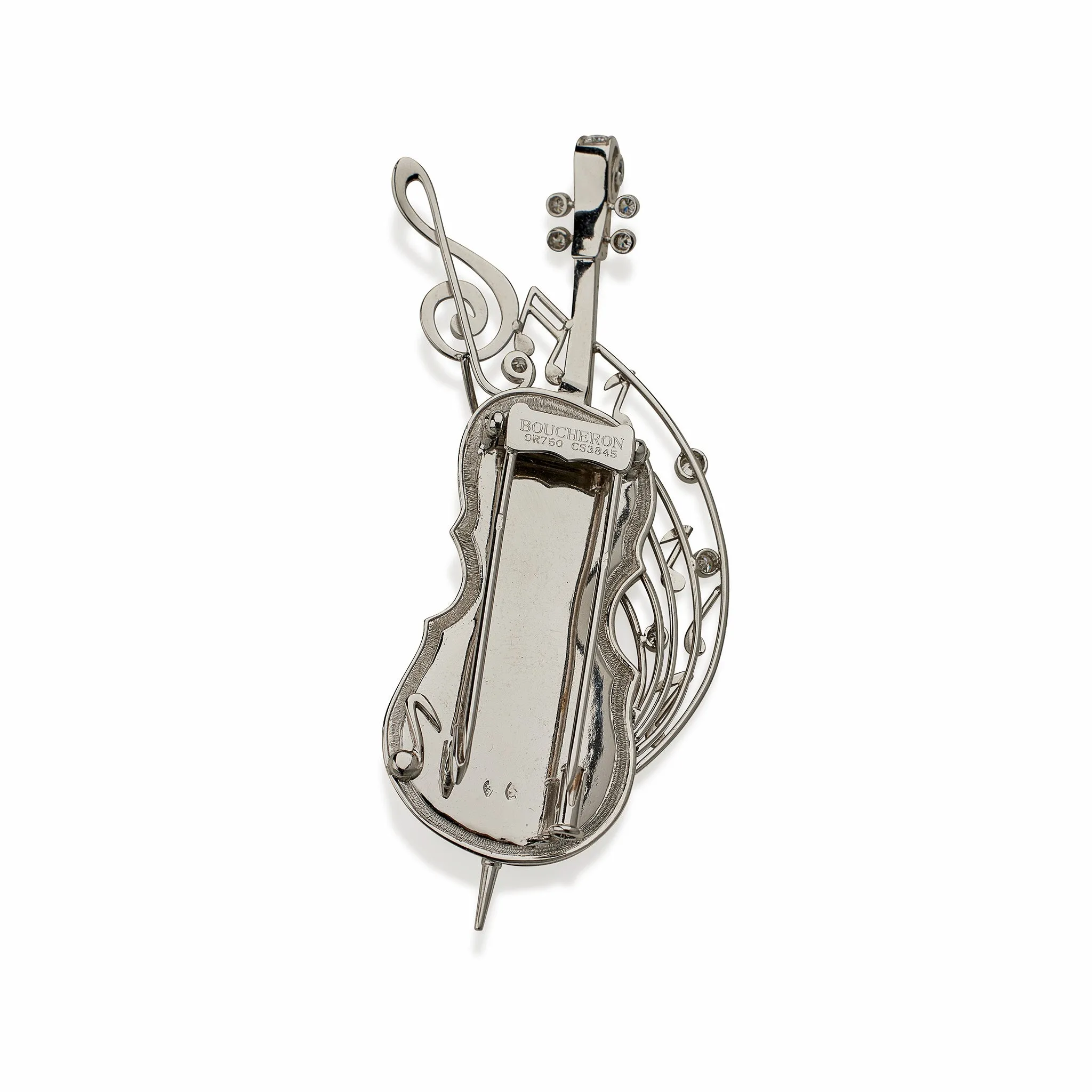 Boucheron Paris Diamond Cello Brooch