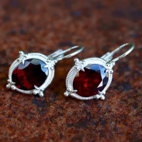 Buckingham Garnet Earrings