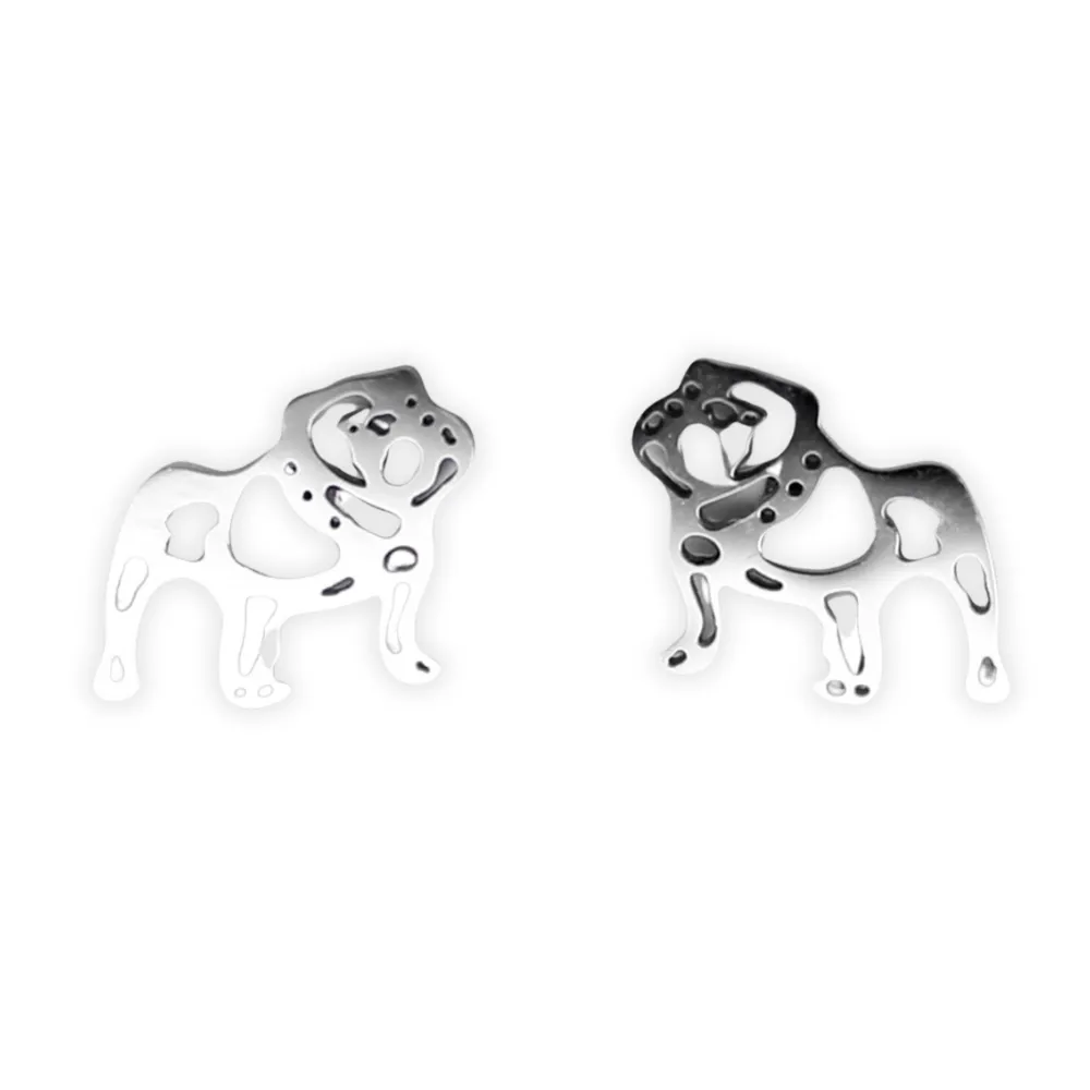 Bulldog Stud Earrings