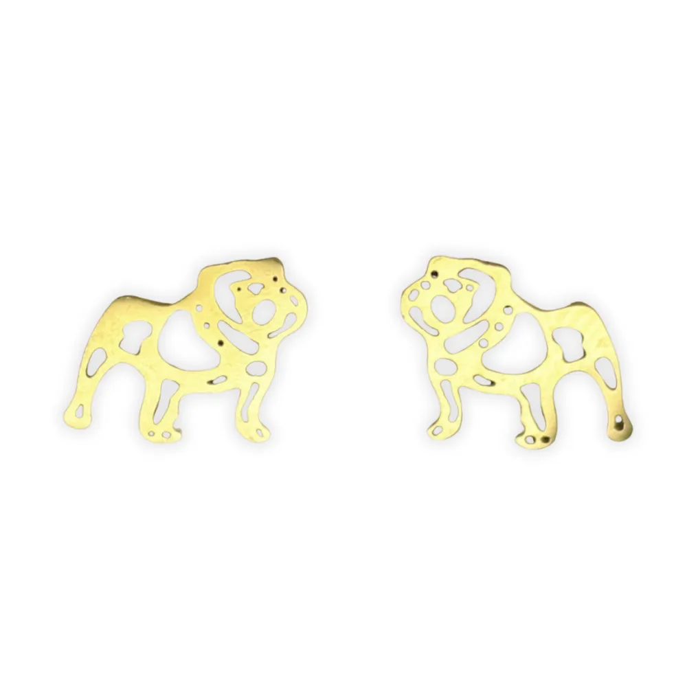 Bulldog Stud Earrings