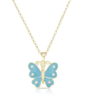 Butterfly Pendant (Turquoise)