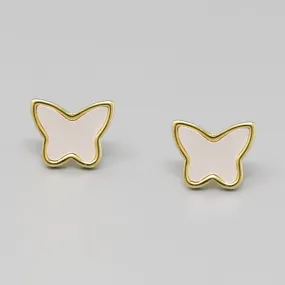 Butterfly Shell Stud Earrings