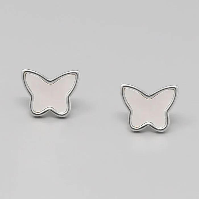 Butterfly Shell Stud Earrings