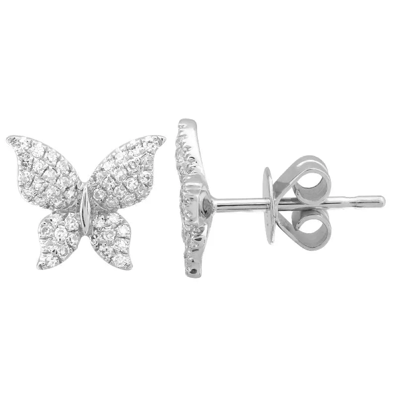 Butterfly Stud Statement Earrings