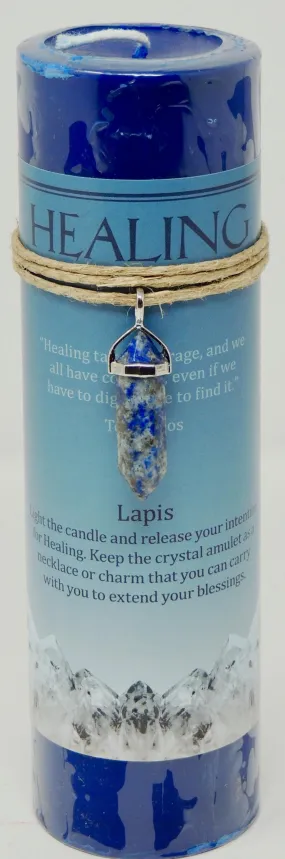 Candle And Pendant- Crystal Healing Energy Pendant Candle - 6"