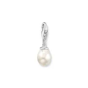 Charm Pendant pearl silver