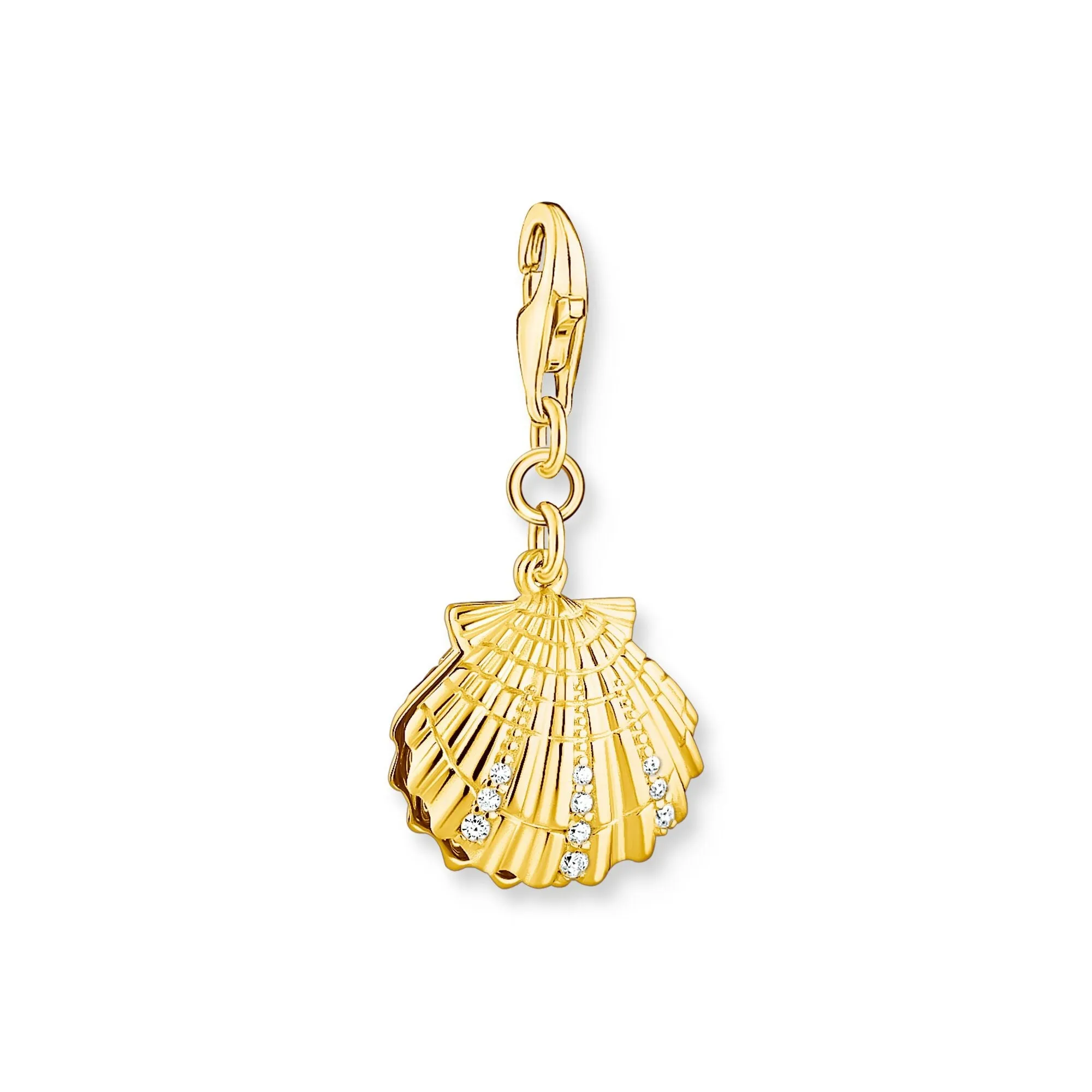 Charm Pendant shell gold