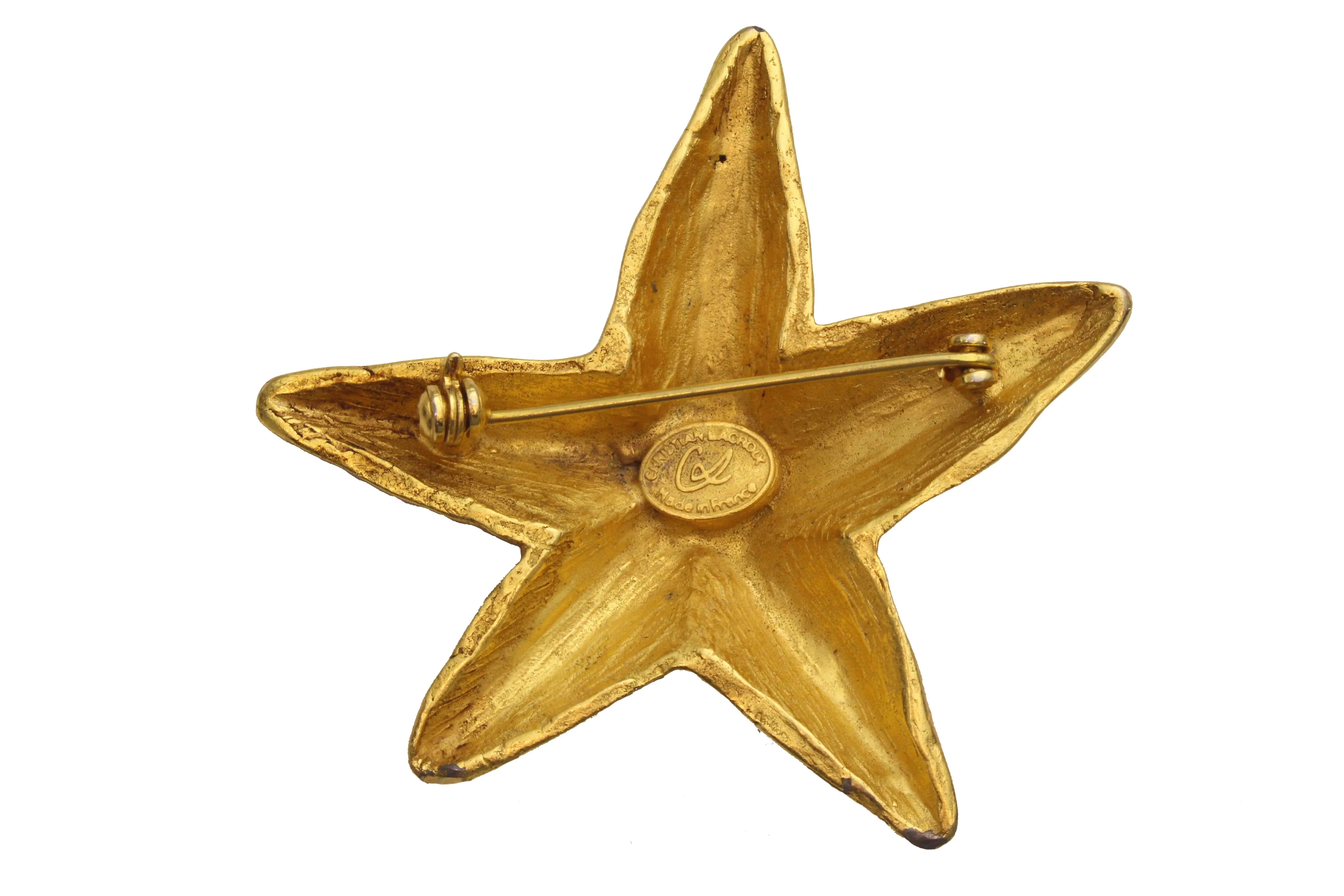 CHRISTIAN LACROIX starfish brooch