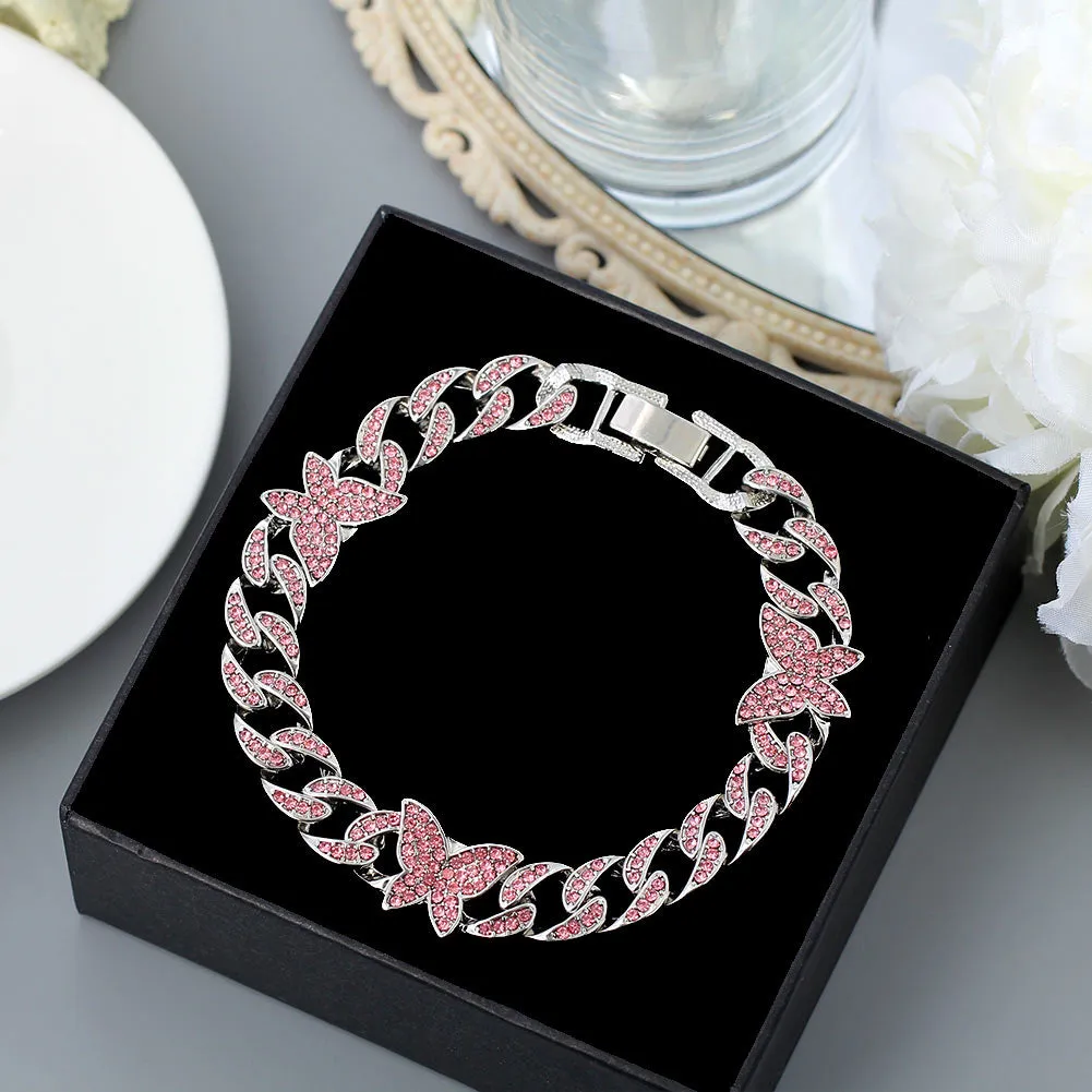 Chunky Chain Rhinestone  Anklet