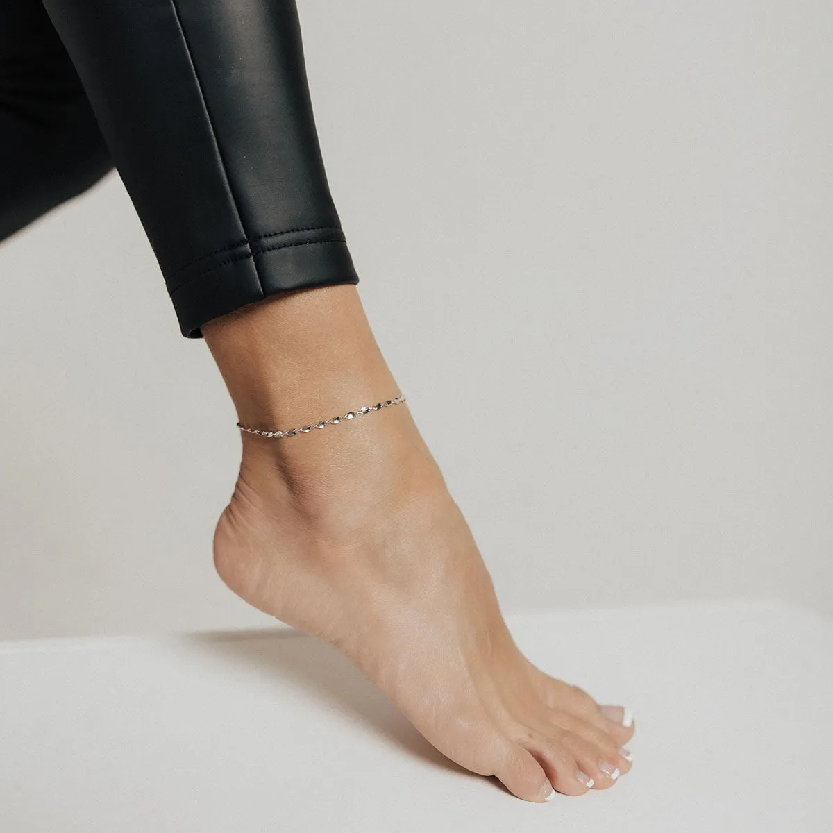 Confetti Anklet (Silver)