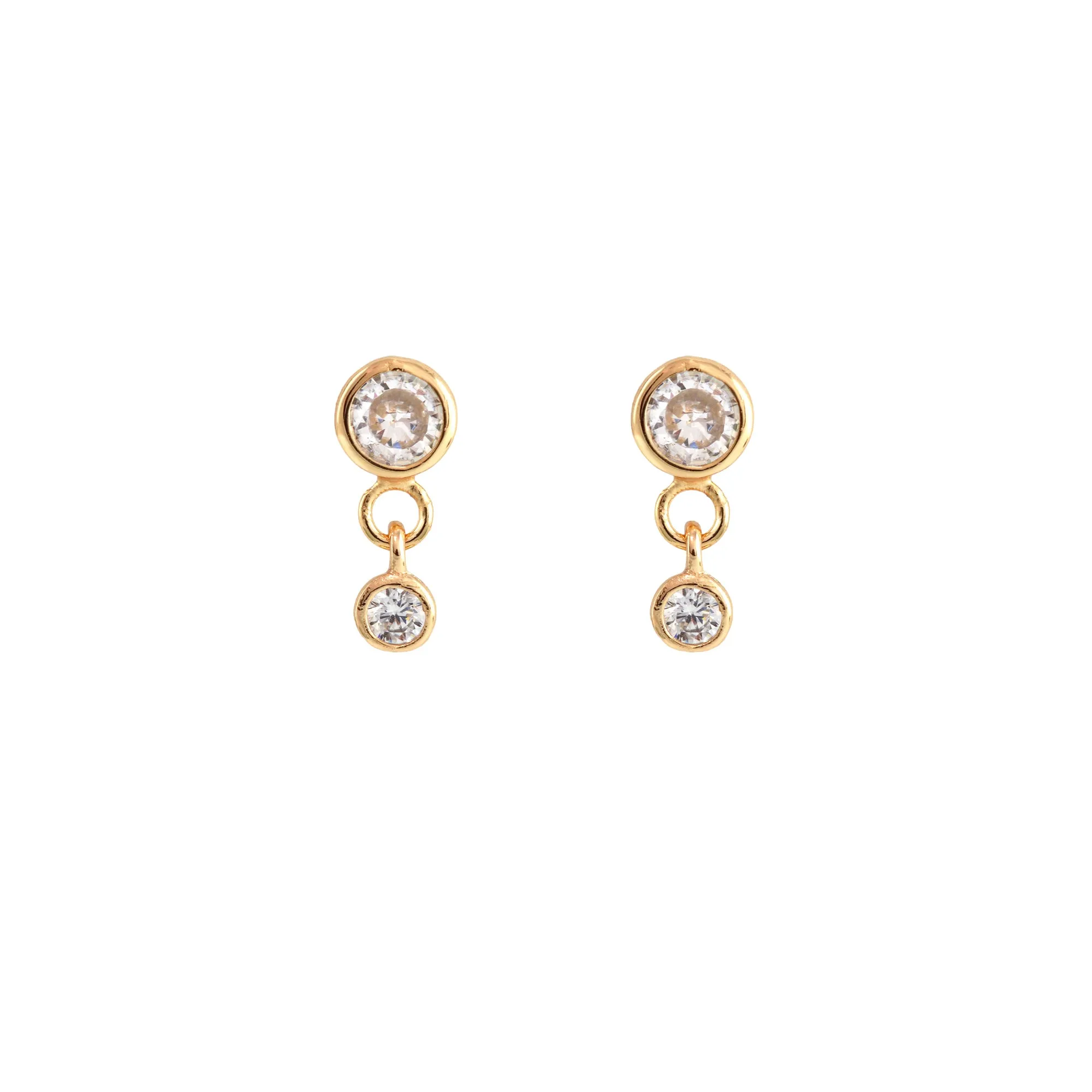 Crystal Swing Stud Earrings