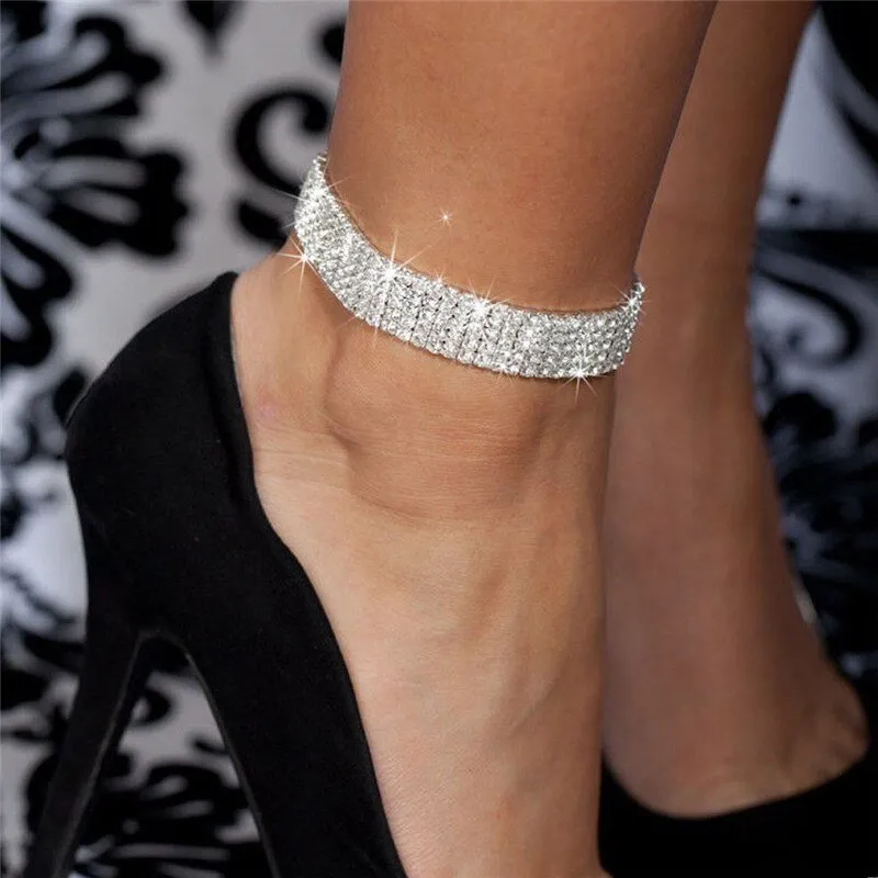 Cubic Zirconia Chain Anklet