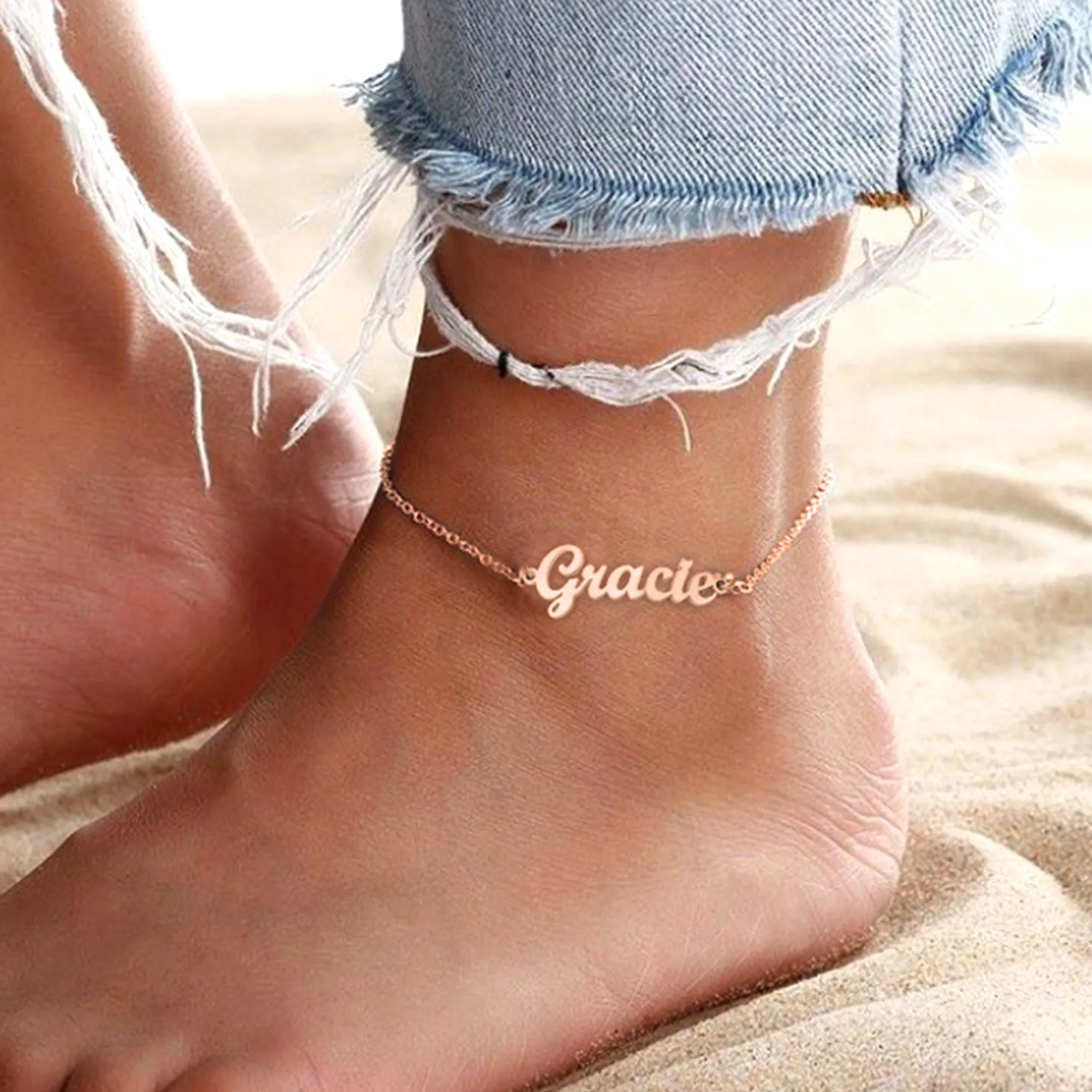 Custom Name Anklet