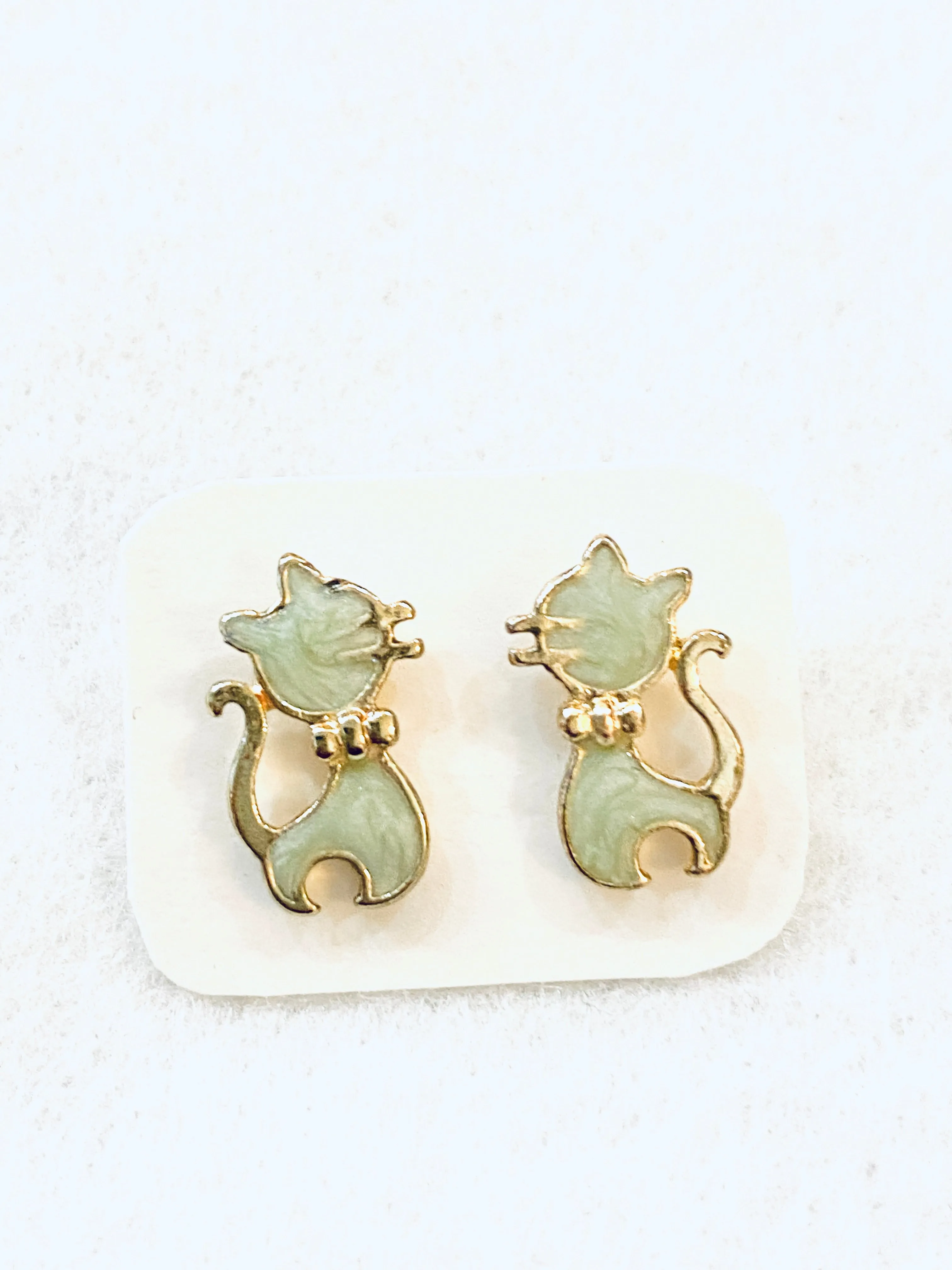 Cute Cat Stud Earrings