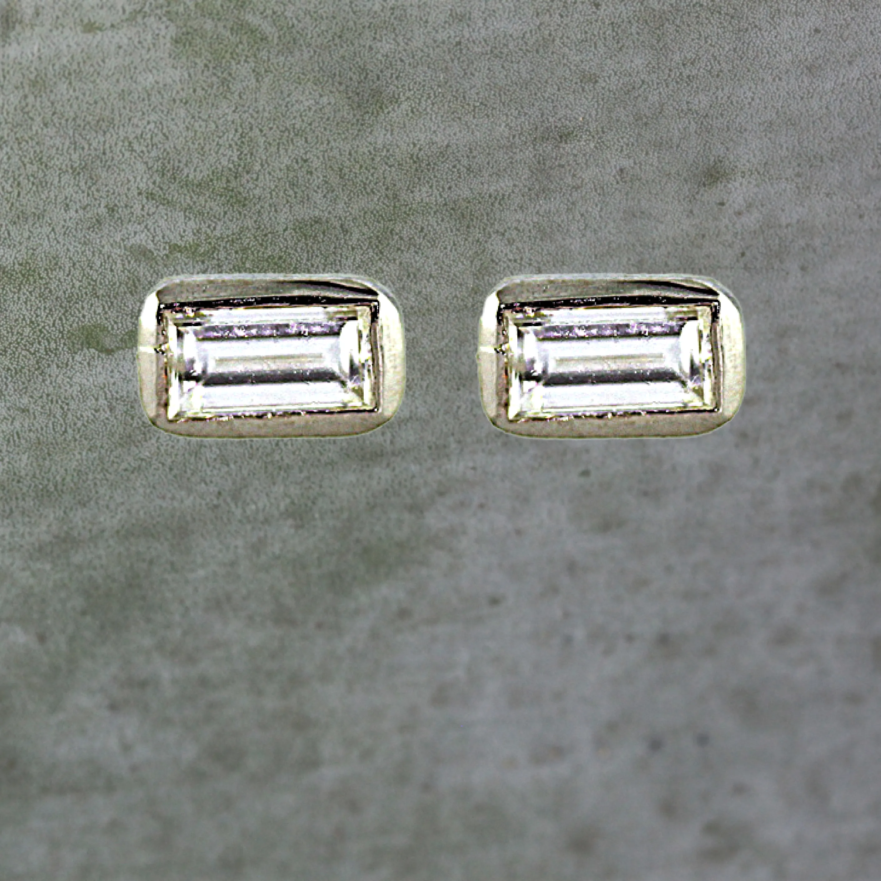 Diamond Baguette Stud Earrings