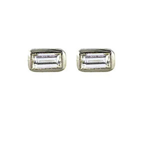 Diamond Baguette Stud Earrings