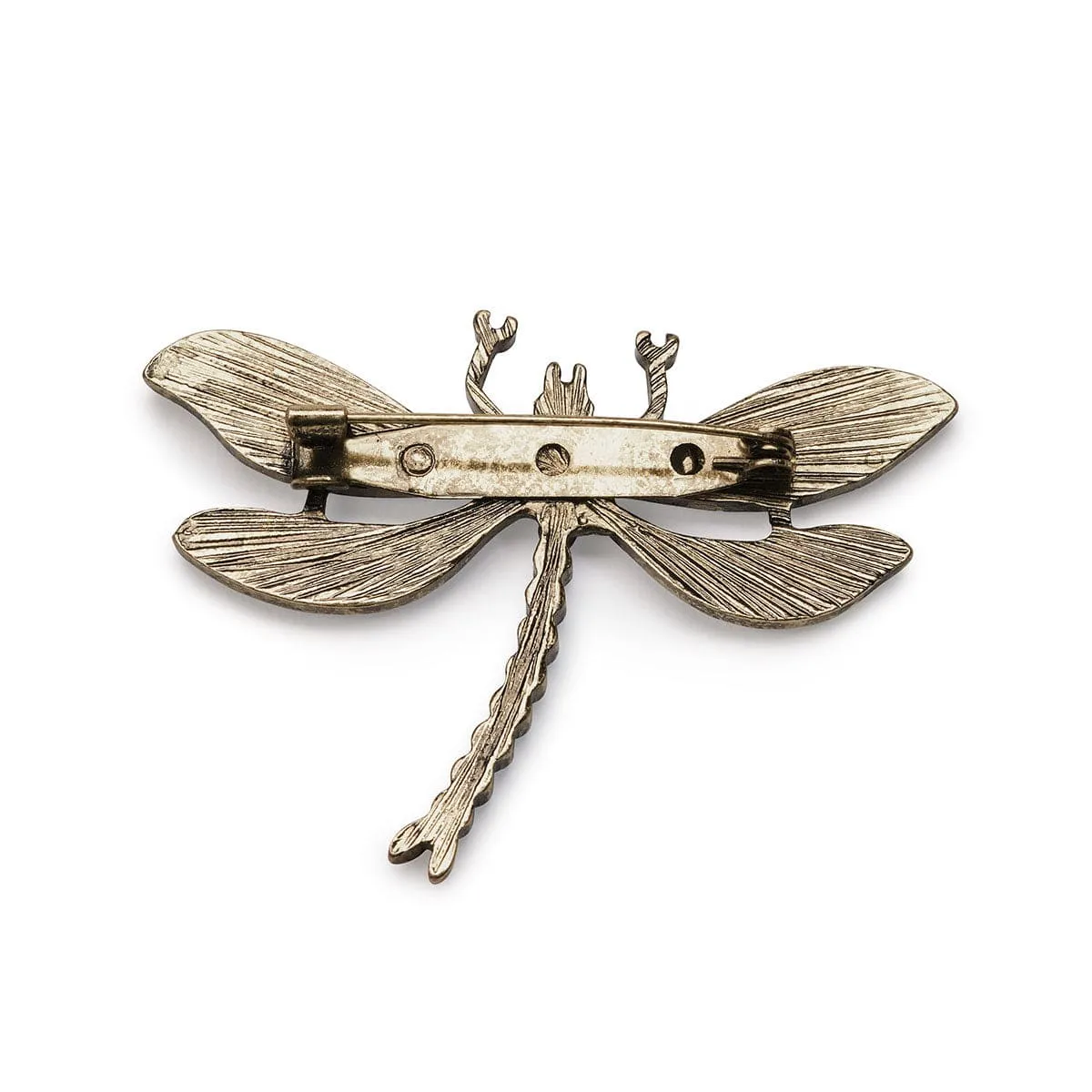 Dragonfly Brooch Grey Opal