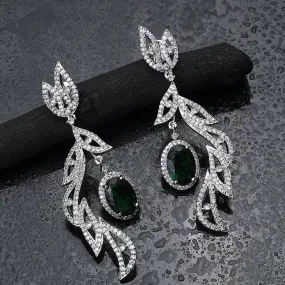 Emerald Dangle Earrings