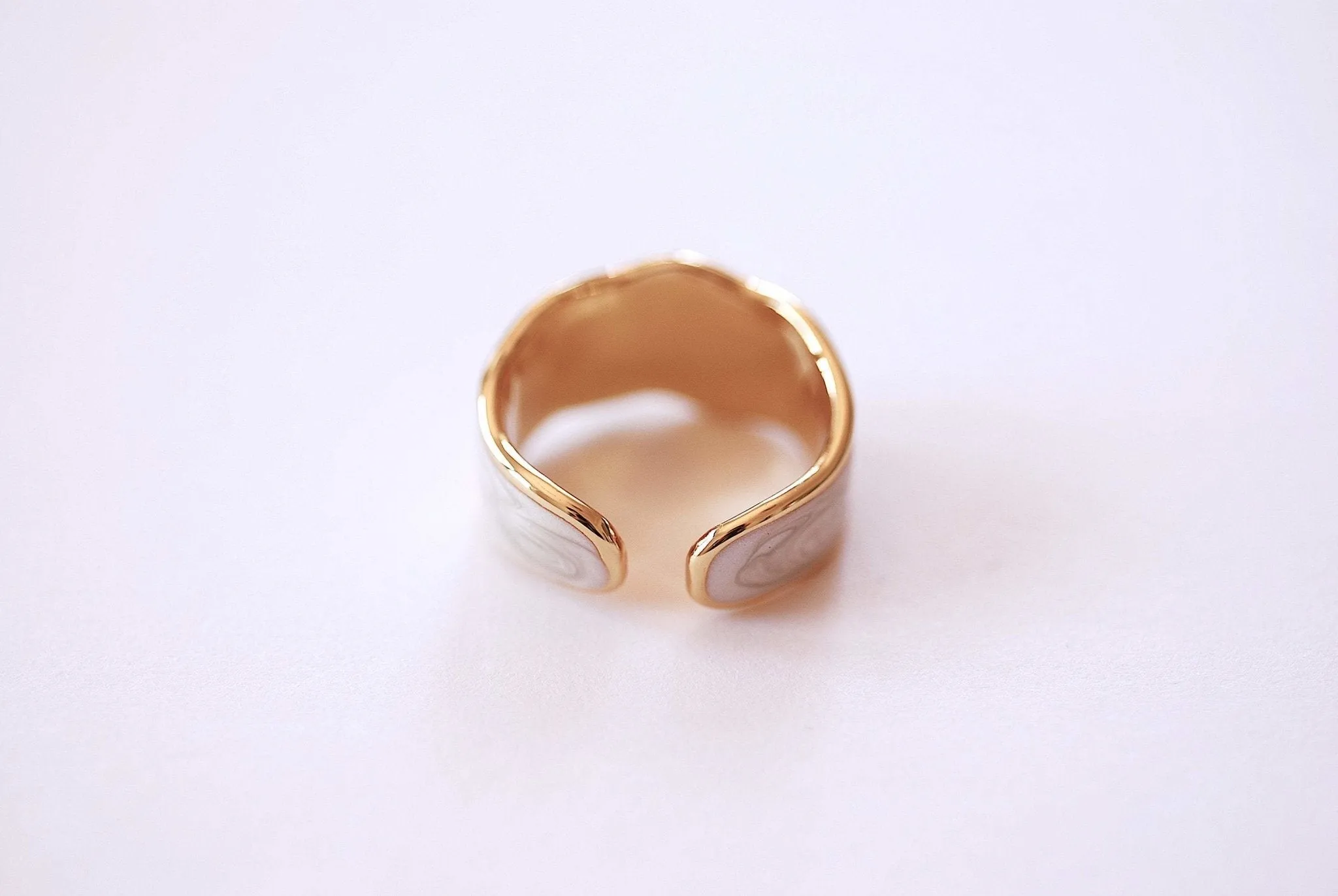 Enamel Ring for Women Gift for Women Swirl Minimalist Ring Statement Ring Marble Ring Everyday Jewelry Wave Ring Stacking Ring