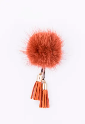 Fur Pompom Brooch