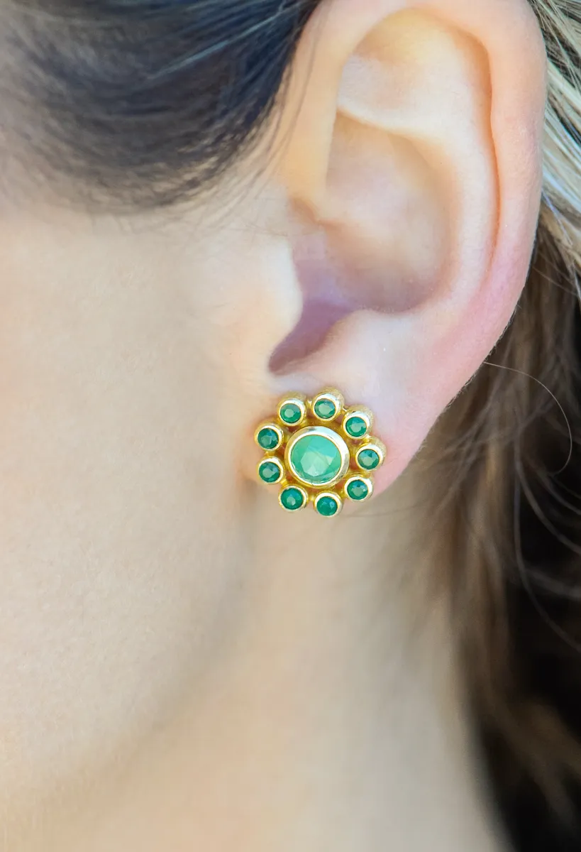 Giselle Stud Stone Earrings