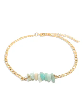 Gold Gemstone Anklet