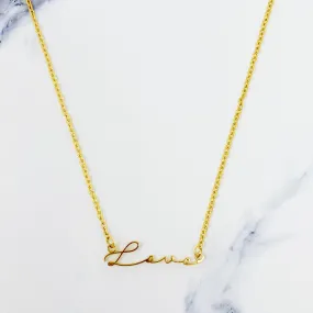 Gold Love Necklace