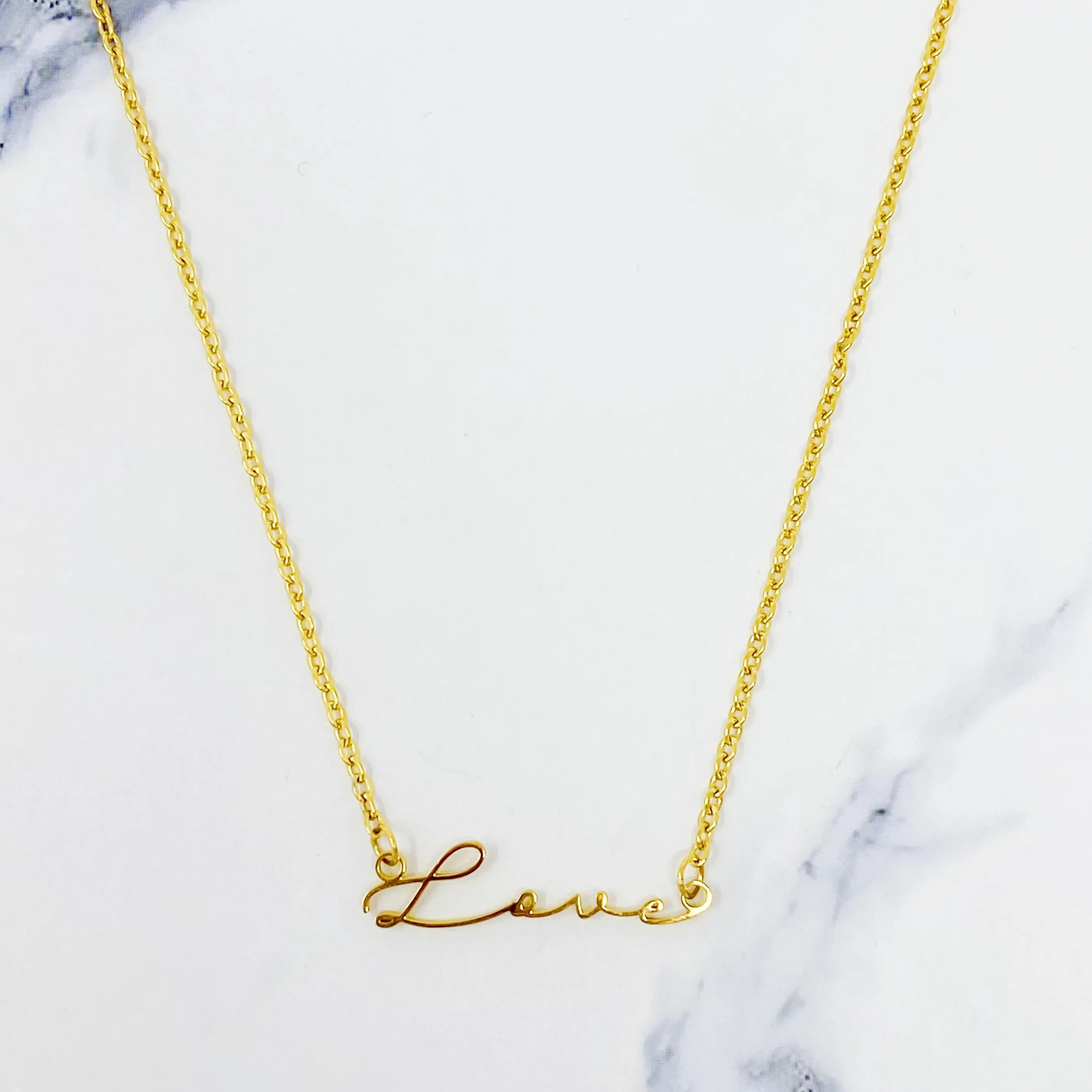 Gold Love Necklace