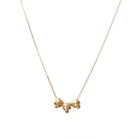 Gold Skull Necklace