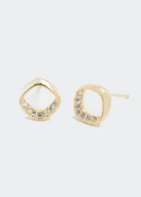 halo stud earrings