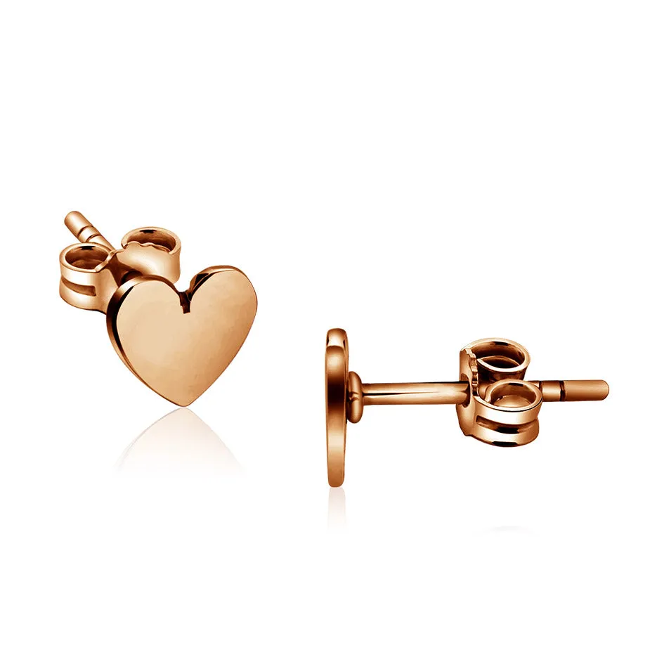 Heart Shape Stud Earrings