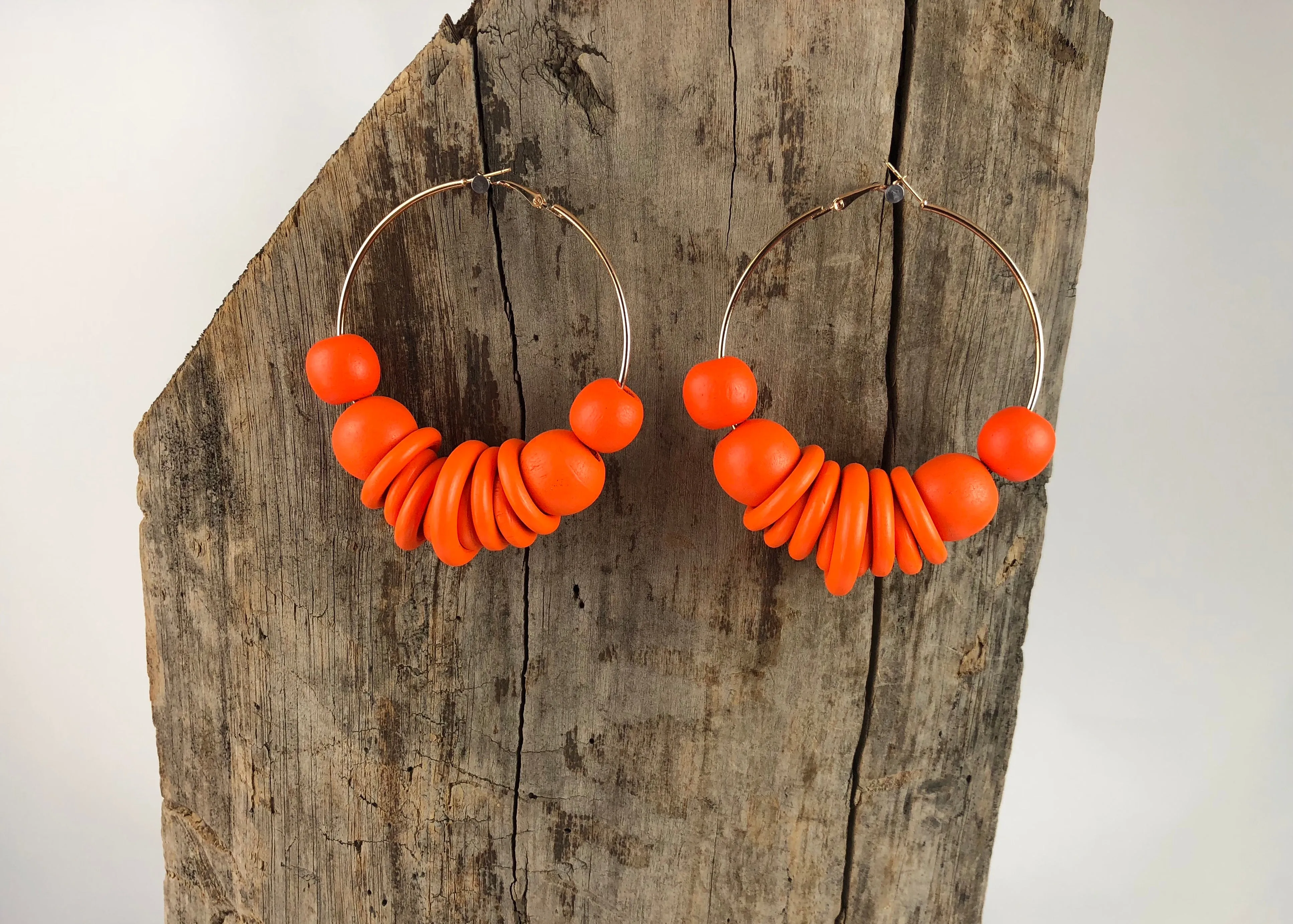 Hoopla Wooden Earrings