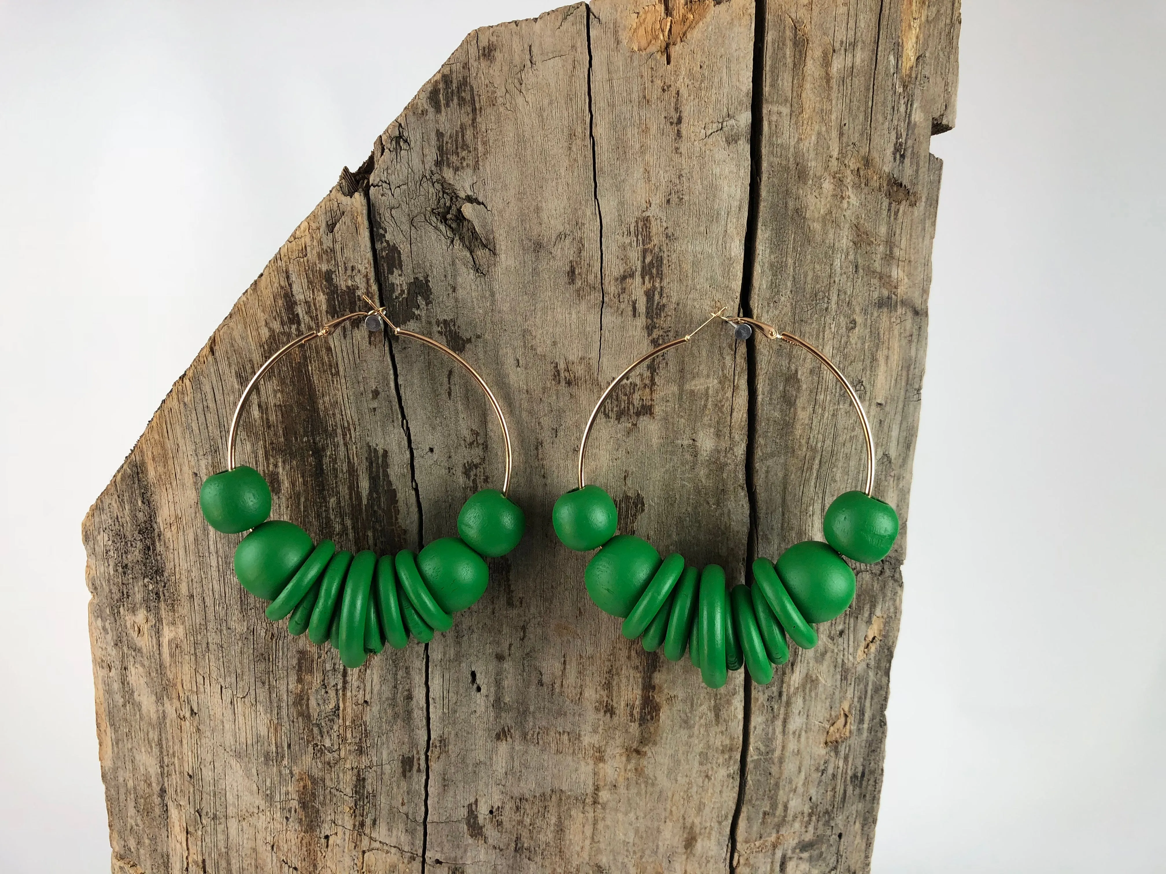 Hoopla Wooden Earrings