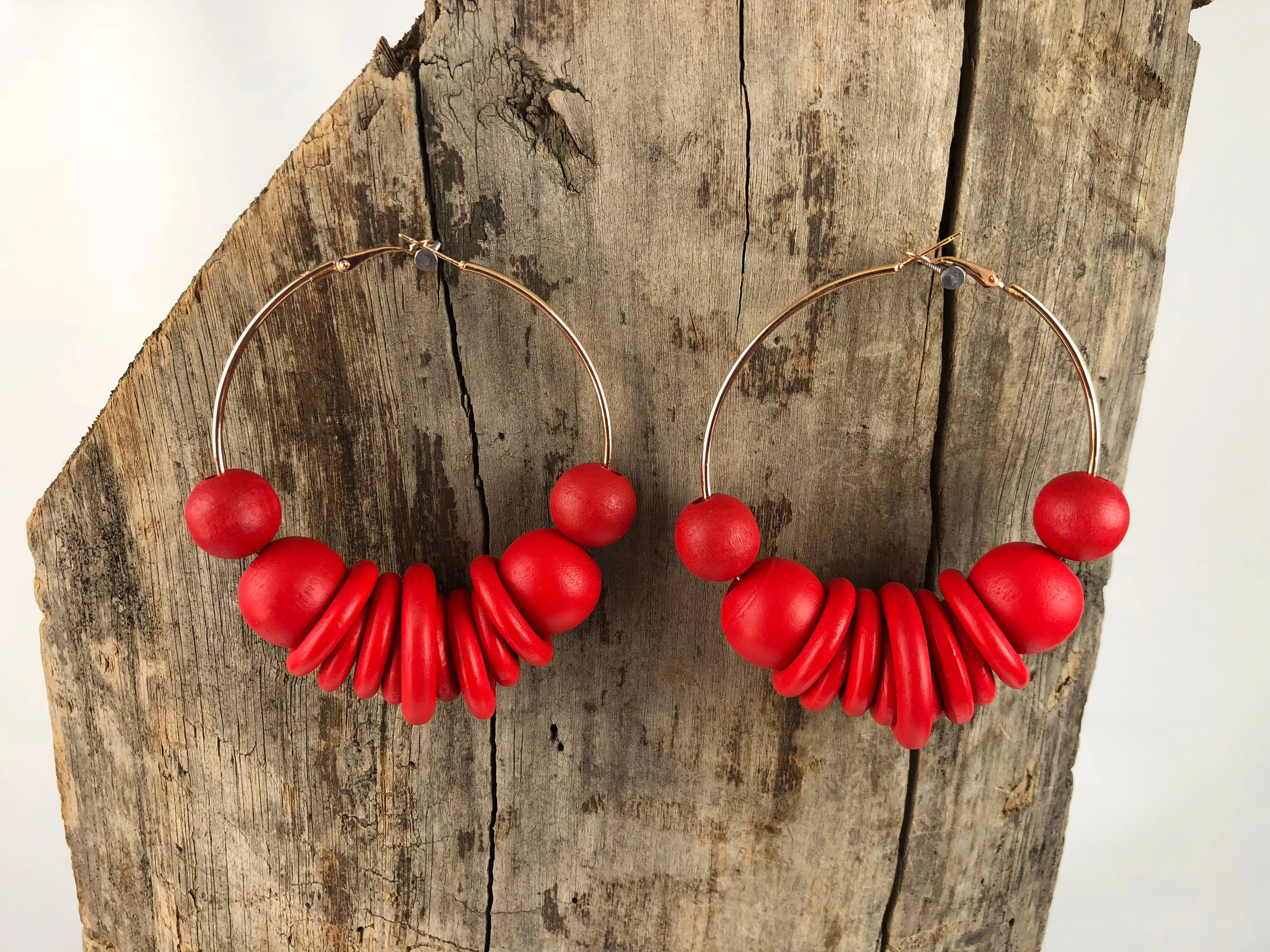 Hoopla Wooden Earrings