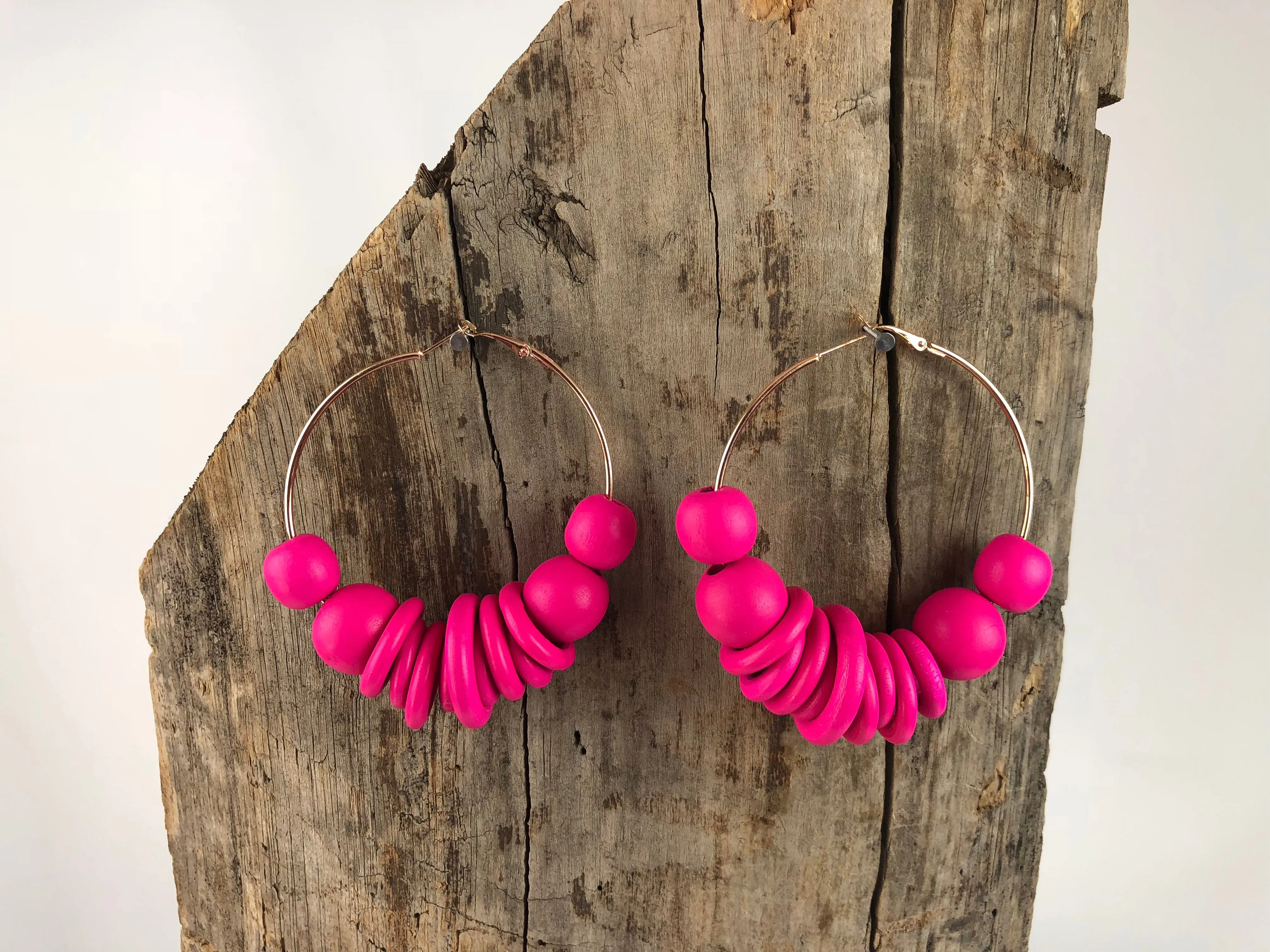 Hoopla Wooden Earrings