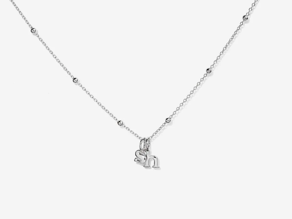 Initial Silver Necklace