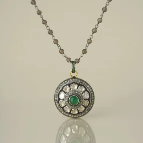 Jaipur Emerald Pendant Necklace