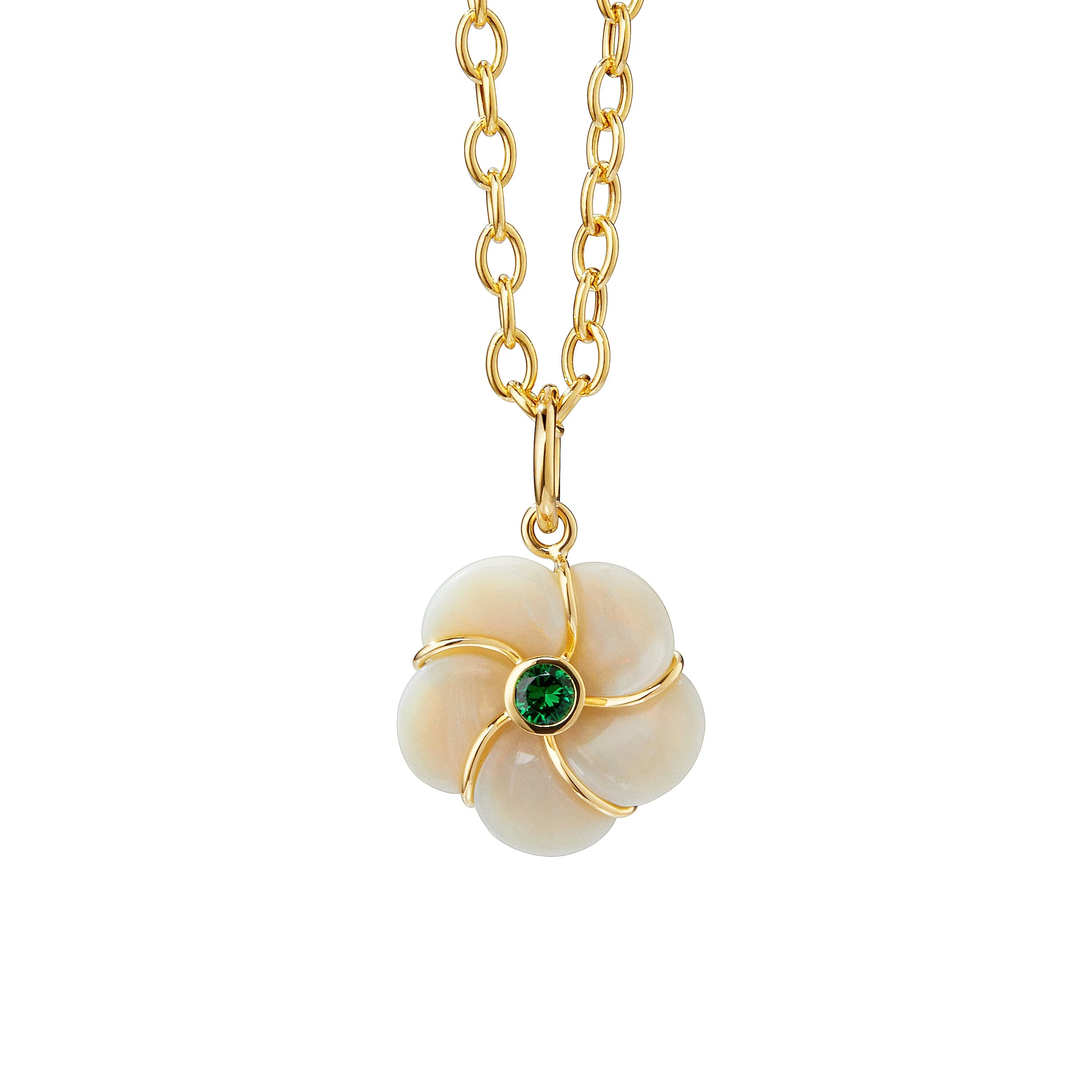 Jardin Opal Flower Pendant