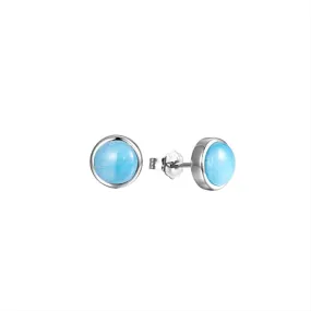 Larimar Stud Earrings