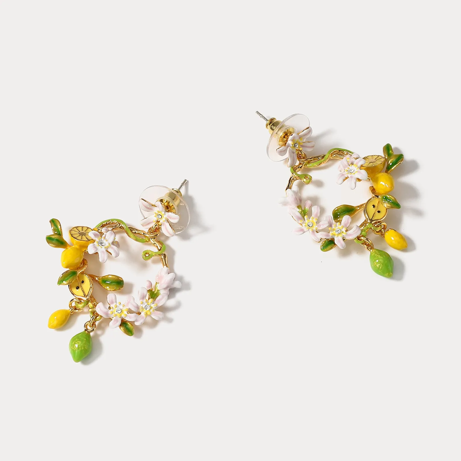 Lemon Garland Earrings