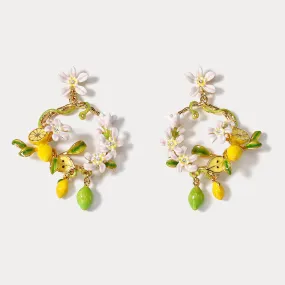 Lemon Garland Earrings