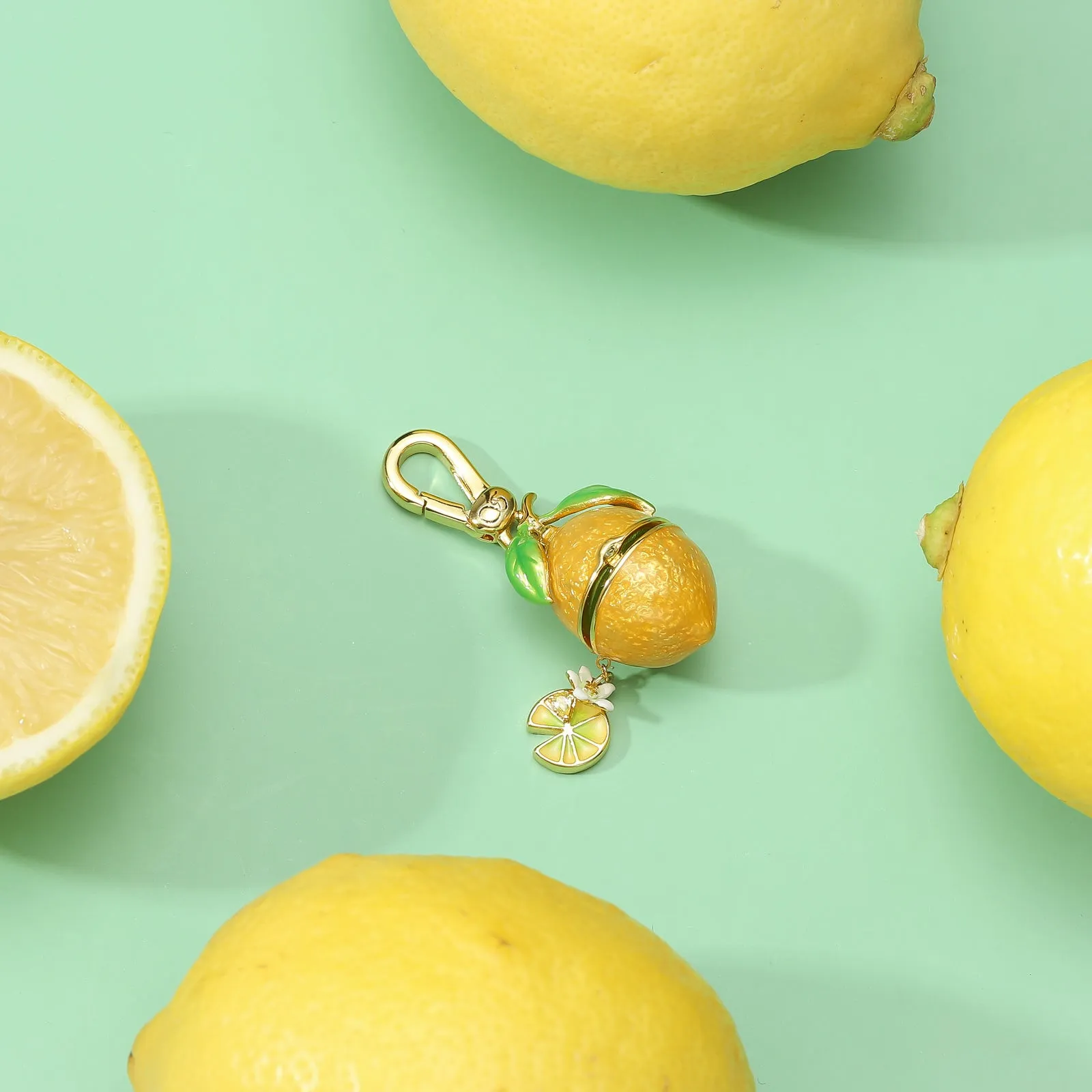 Lemon Locket Pendant Necklace